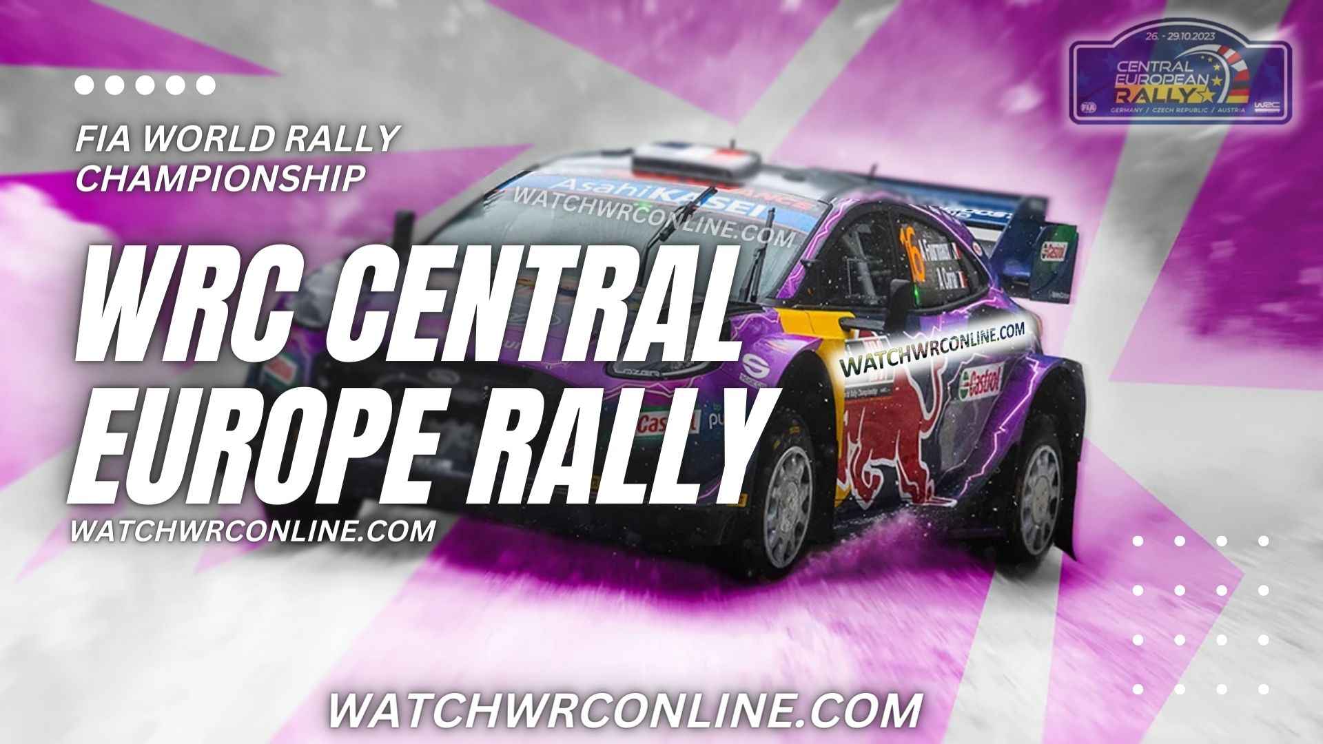 WRC Central Europe Rally Live Stream 2023