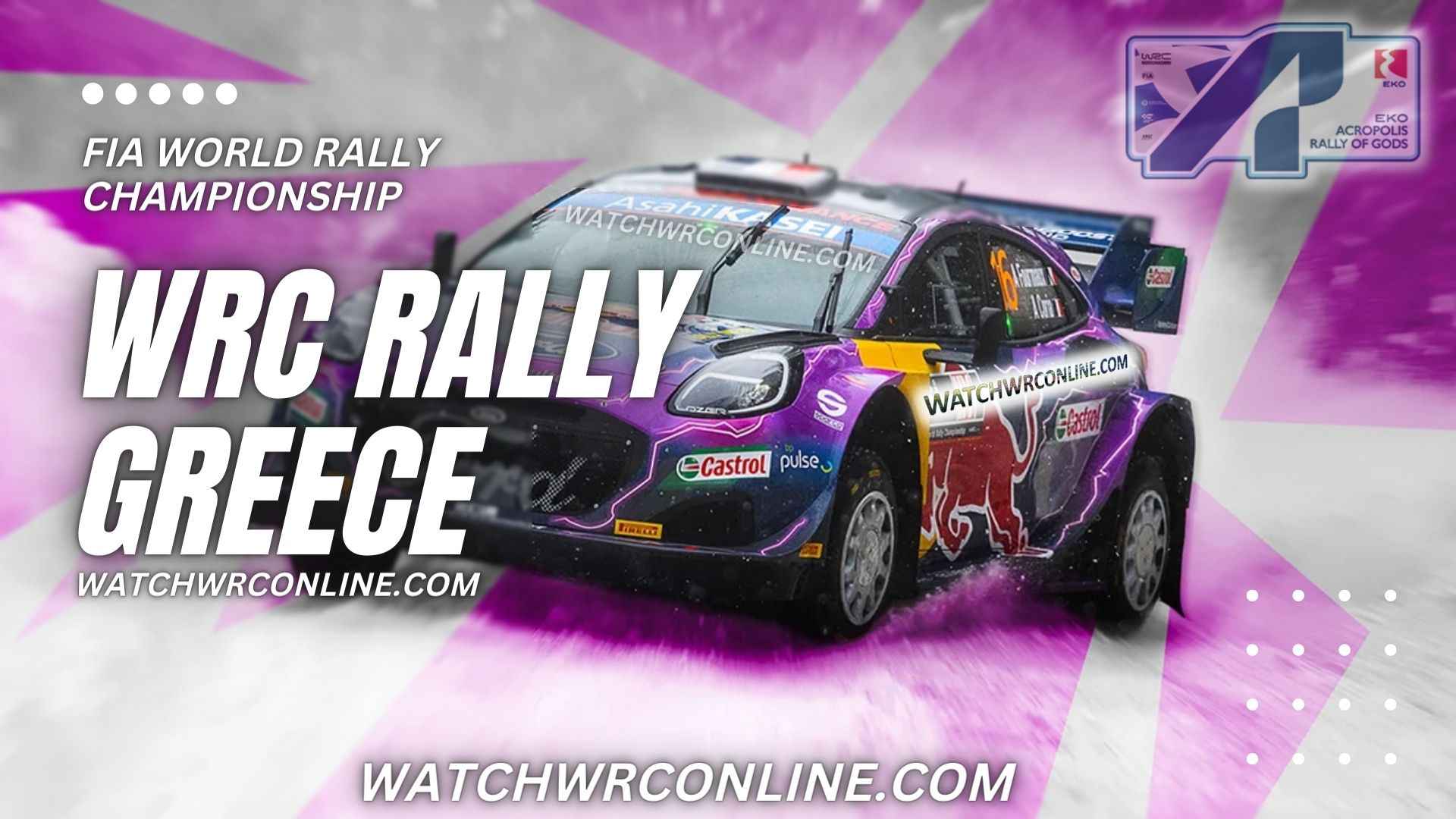 WRC EKO Acropolis Rally Greece Live Stream 2023
